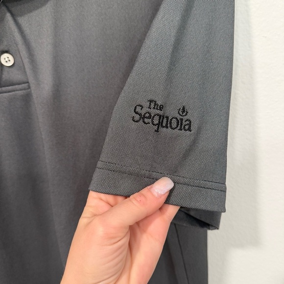 Footjoy Men’s Gray Black Polo M - Picture 4 of 5